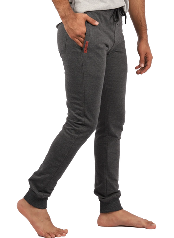 Bottoms Trousers Comfort Charcoal Cotton
