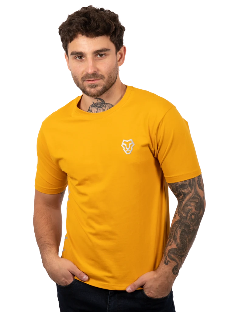 Designed T-shirt Comfort Mustard Lycra