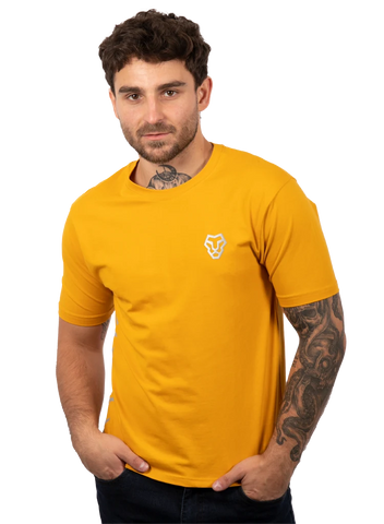 Designed T-shirt Comfort Mustard Lycra