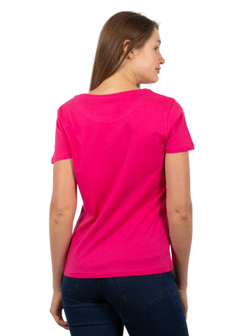 Designed T-shirt Comfort Pink Lycra