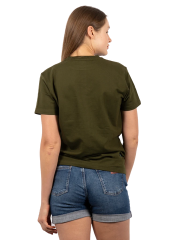 Designed T-shirt Comfort Olive Green GSM