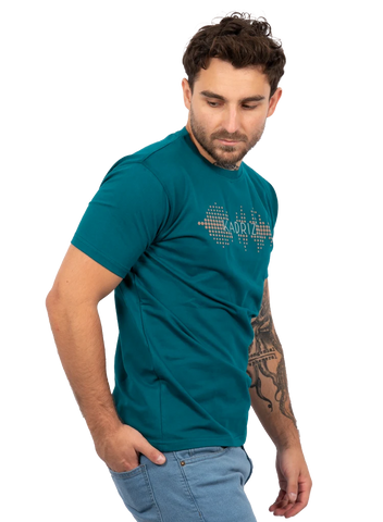 Designed T-shirt Comfort Sea Green GSM