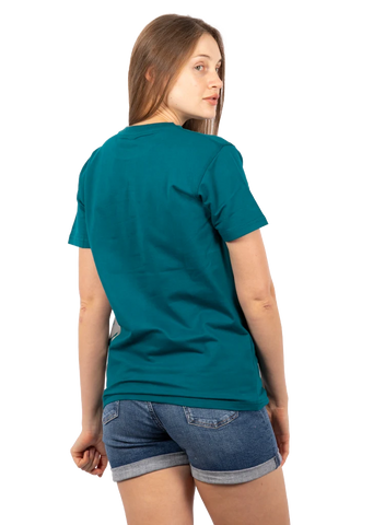 Designed T-shirt Comfort Sea Green Lycra