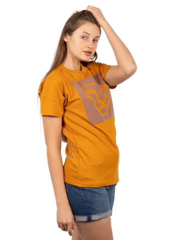 Designed T-shirt Comfort Mustard GSM