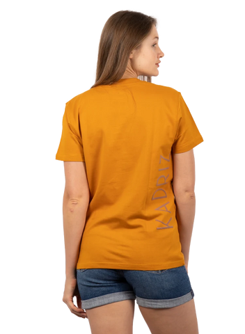 Designed T-shirt Comfort Mustard GSM