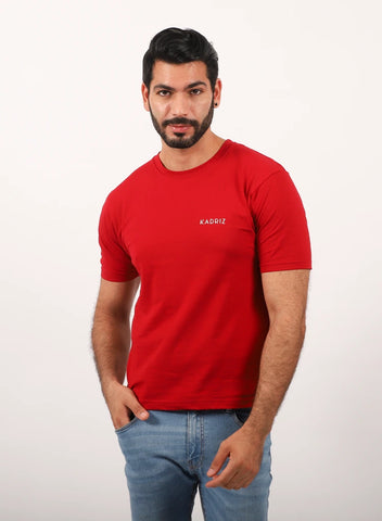 Designed T-shirt Comfort Red Lycra