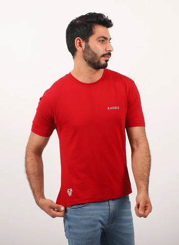Designed T-shirt Comfort Red Lycra