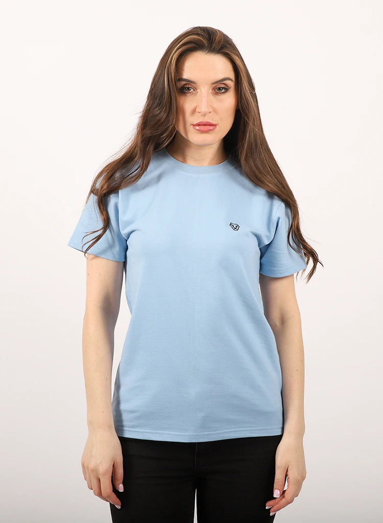 Designed T-shirt Unisex Sky Blue GSM