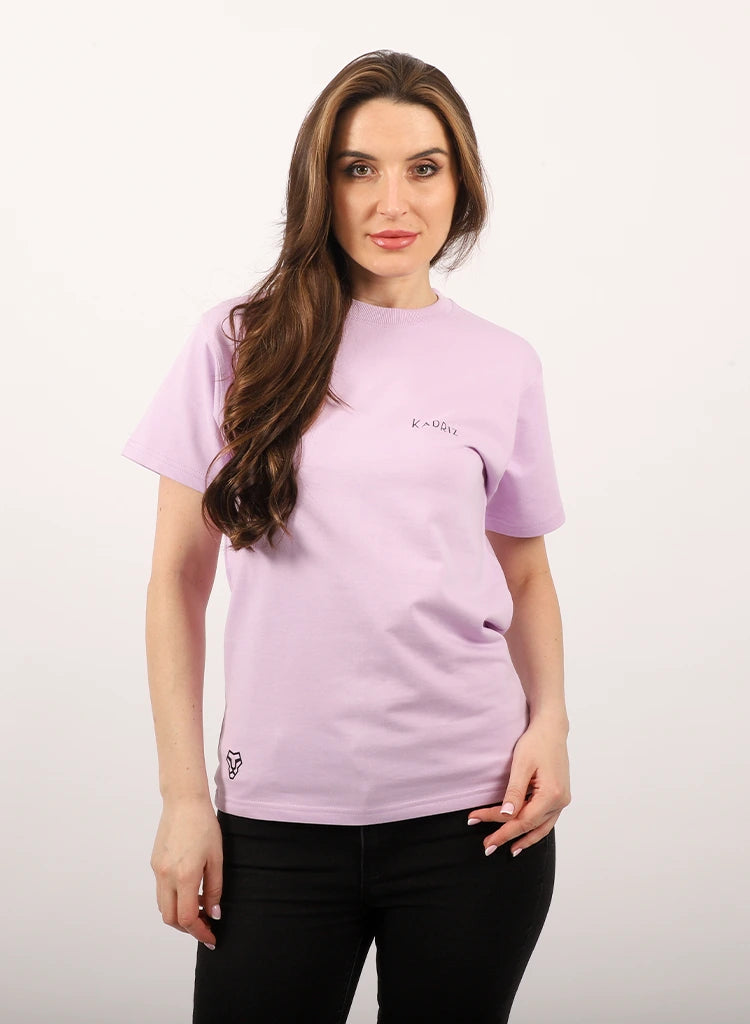 Designed T-shirt Unisex Light Purple GSM