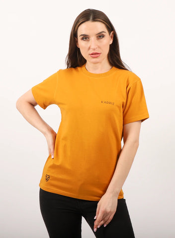 Designed T-shirt Unisex Mustard GSM