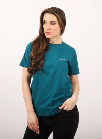 Designed T-shirt Unisex Teal Blue GSM