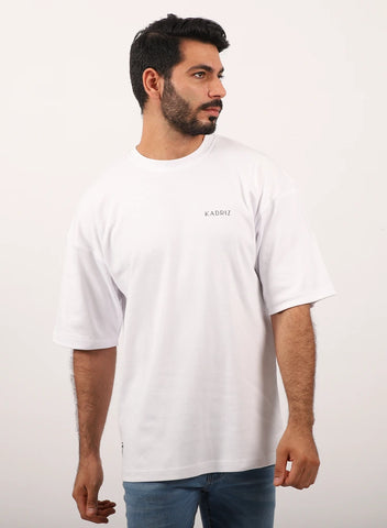 Oversized T-shirt Unisex White Cotton